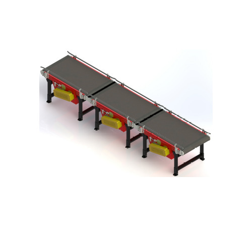 Industrial belt conveyor system